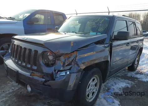 2016 Jeep Patriot Sport из США, поврежденный, VIN 1C4NJRBB9GD668629